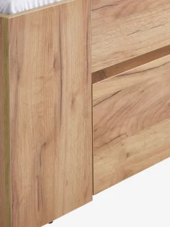 Sengeramme LIMFJORDEN 140x200 3 skuffer egefarve natur