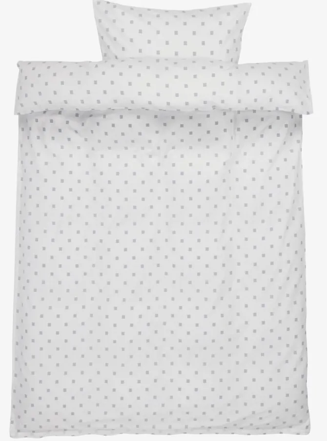 Sengetøj ANNIKA 140x200 blå/hvid