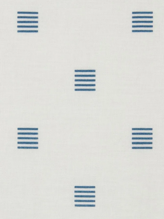 Sengetøj ANNIKA 140x200 blå/hvid