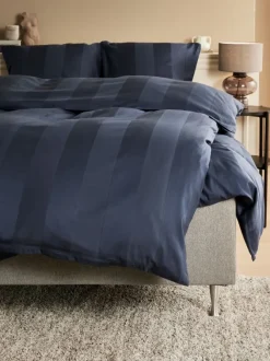 Sengetøj BARBO satin 140x200 mørkeblå