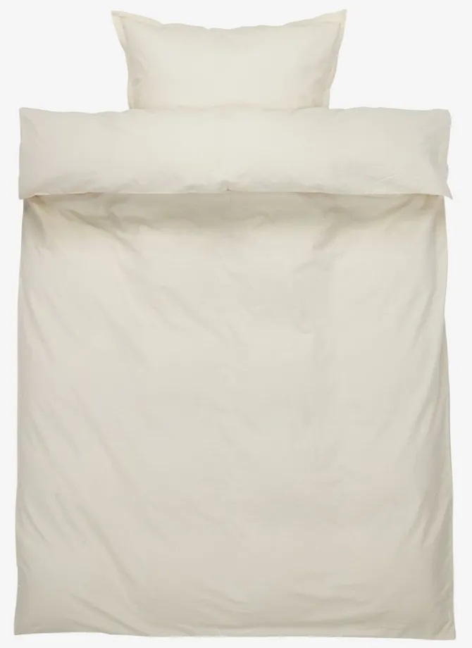 Sengetøj ELLIE 140x200 natur m. broderi