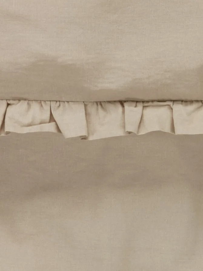 Sengetøj ELMA vasket bomuld 140x200 sand