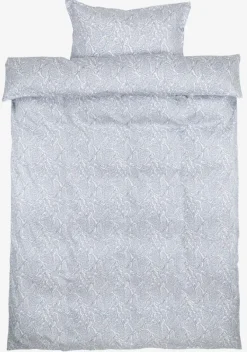 Sengetøj FREDERIKKE satin 140x200 blå/hvid