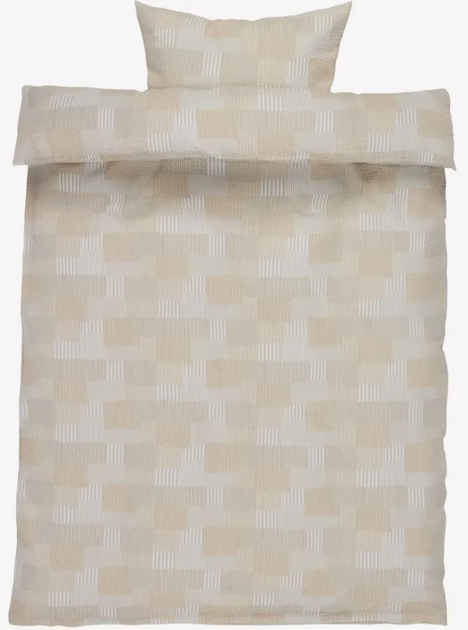 Sengetøj KARI krep 140x200 sand