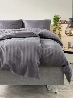 Sengetøj NELL satin 140x200 antracitgrå