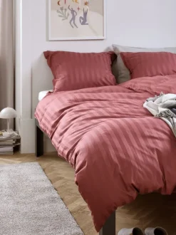 Sengetøj NELL satin 140x200 mørk rosa