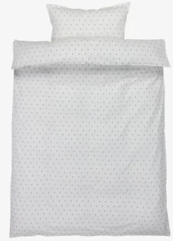 Sengetøj OLGA percale 140x200 blå/hvid