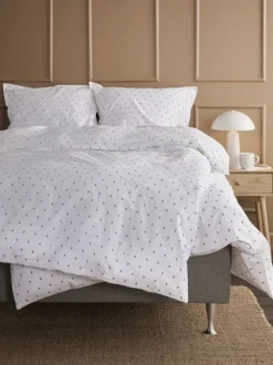 Sengetøj OLGA percale 140x200 blå/hvid