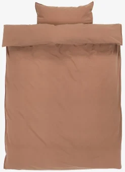 Sengetøj SANNE vasket bomuld 140x200 brun
