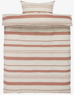 Sengetøj SILJE garnfarvet 140x200 rust