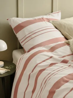 Sengetøj SILJE garnfarvet 140x200 rust