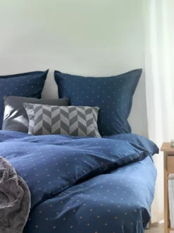 Sengetøj STELLA satin 140x200 blå