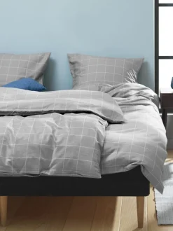 Sengetøj THERESA flonel 140x200 grå