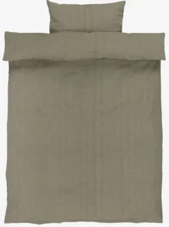 Sengetøj TINNE krep 140x200 støvet grøn