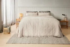 Sengetæppe DUNHAMMER 220x240 beige