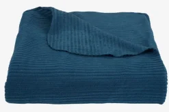 Sengetæppe JERNTRE 160x220 fleece blå