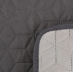 Sengetæppe ROSENTRE 160x220 grå