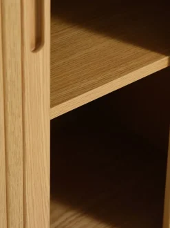 Skab LYNGVIG 90 cm 2 jalousilåger eg natur