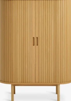 Skab LYNGVIG 90 cm 2 jalousilåger eg natur