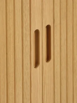 Skab LYNGVIG 90 cm 2 jalousilåger eg natur