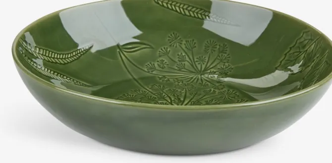 Skål SEBASTIAN Ø30xH8cm grøn