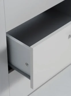 Skænk BELLELUND 2 låger 3 skuffer beige