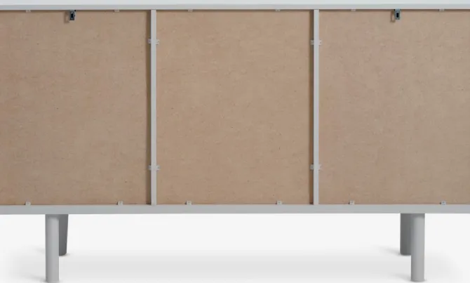 Skænk BELLELUND 2 låger 3 skuffer beige