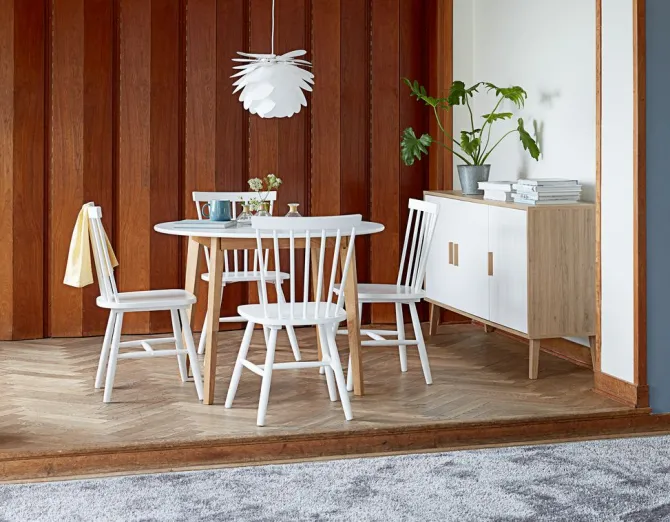 Skænk GAMTOFTE 3 låger eg/hvid