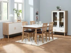 Skænk GAMTOFTE 3 låger eg/hvid