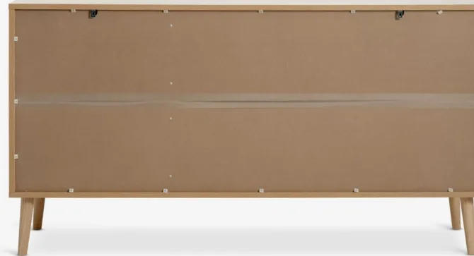 Skænk GAMTOFTE 3 låger eg/hvid