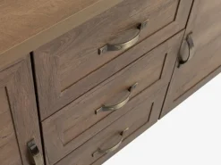 Skænk JUNGEN 2 låger 3 skuffer vild eg farve