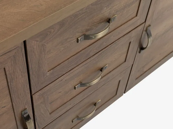 Skænk JUNGEN 2 låger 3 skuffer vild eg farve