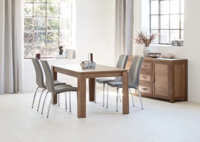 Skænk JUNGEN 2 låger 3 skuffer vild eg farve