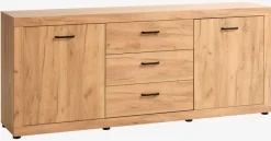 Skænk LINTRUP 2 låger 3 skuffer egefarve