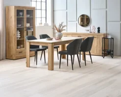 Skænk LINTRUP 2 låger 3 skuffer egefarve