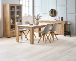 Skænk LINTRUP 2 låger 3 skuffer egefarve