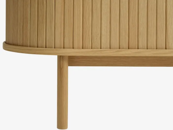 Skænk LYNGVIG 120 cm 2 jalousilåger eg natur