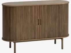 Skænk LYNGVIG 120cm jalousilåger mørk eg