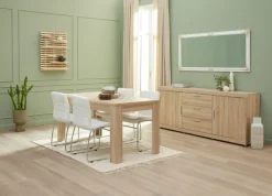 Skænk RINDSHOLM 2 låger 3 skuffer egefarve