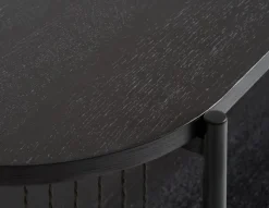 Skænk SNESLEV 2 hylder sort