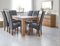 Skænk VEDDE 3 låger 3 skuffer vild eg