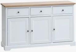 Skænk VISLINGE 3 låger 3 skuffer natur/hvid