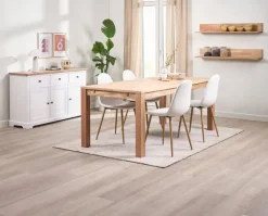 Skænk VISLINGE 3 låger 3 skuffer natur/hvid