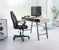 Skrivebord ABBETVED 48x120 eg/sort