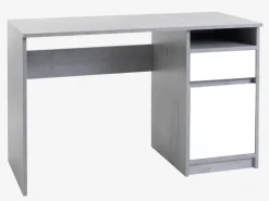 Skrivebord BILLUND 54x120 beton/hvid
