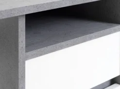 Skrivebord BILLUND 54x120 beton/hvid