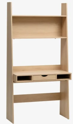 Skrivebord KRARUP 2 hylder 95x185 egefarve