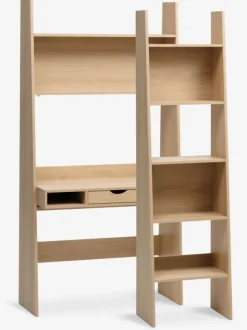 Skrivebord KRARUP 2 hylder 95x185 egefarve