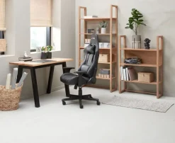 Skrivebord SKOVLUNDE 60x120 eg natur/sort