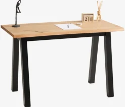 Skrivebord SKOVLUNDE 60x120 eg natur/sort